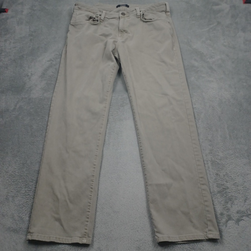 Mavi Jeans Mens 36x31 Brown Denim Straight Preppy Casual Pockets